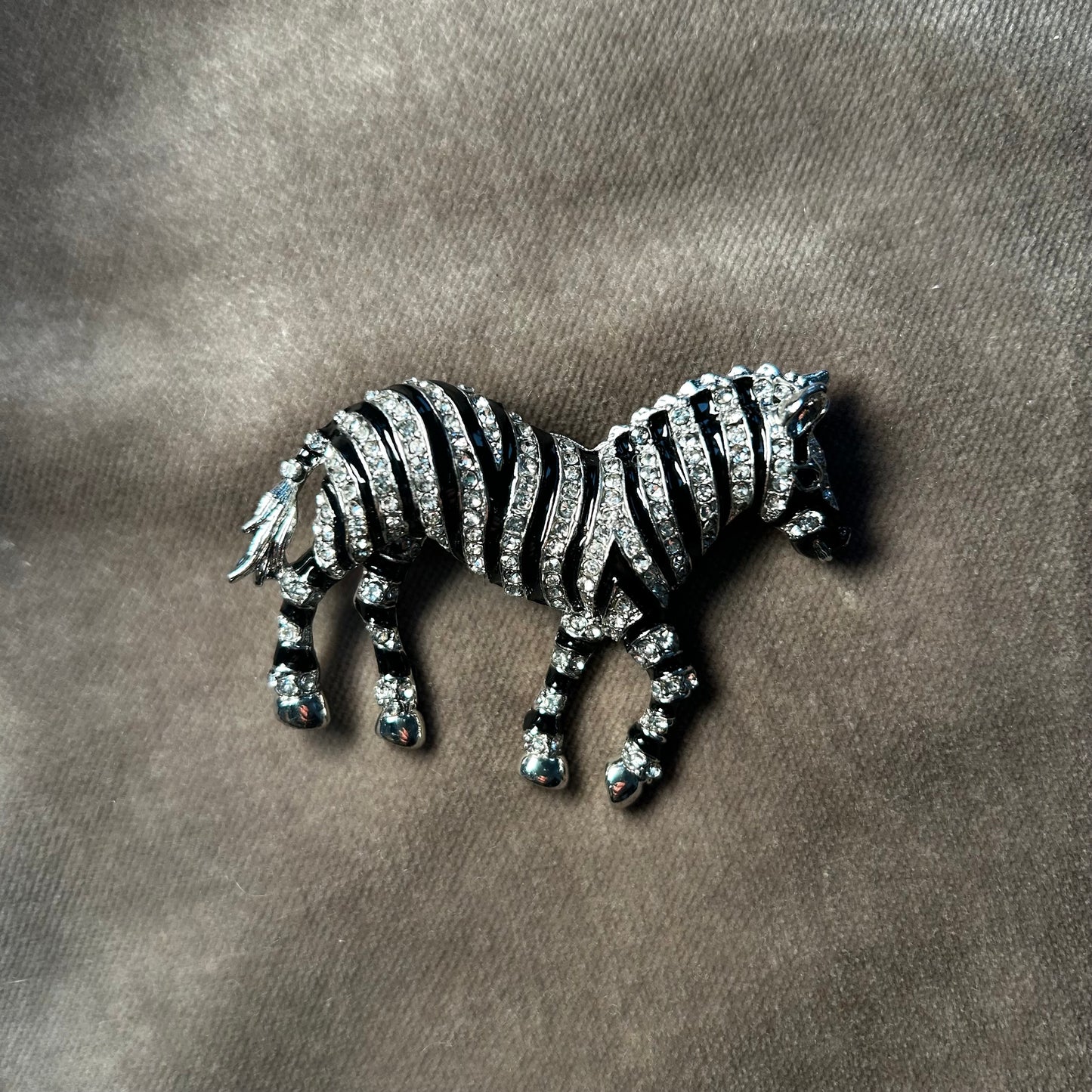 Crystal & Enamel brooches