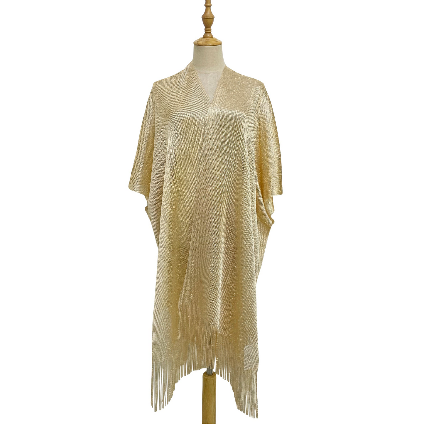 Metallic Kimonos and Ponchos