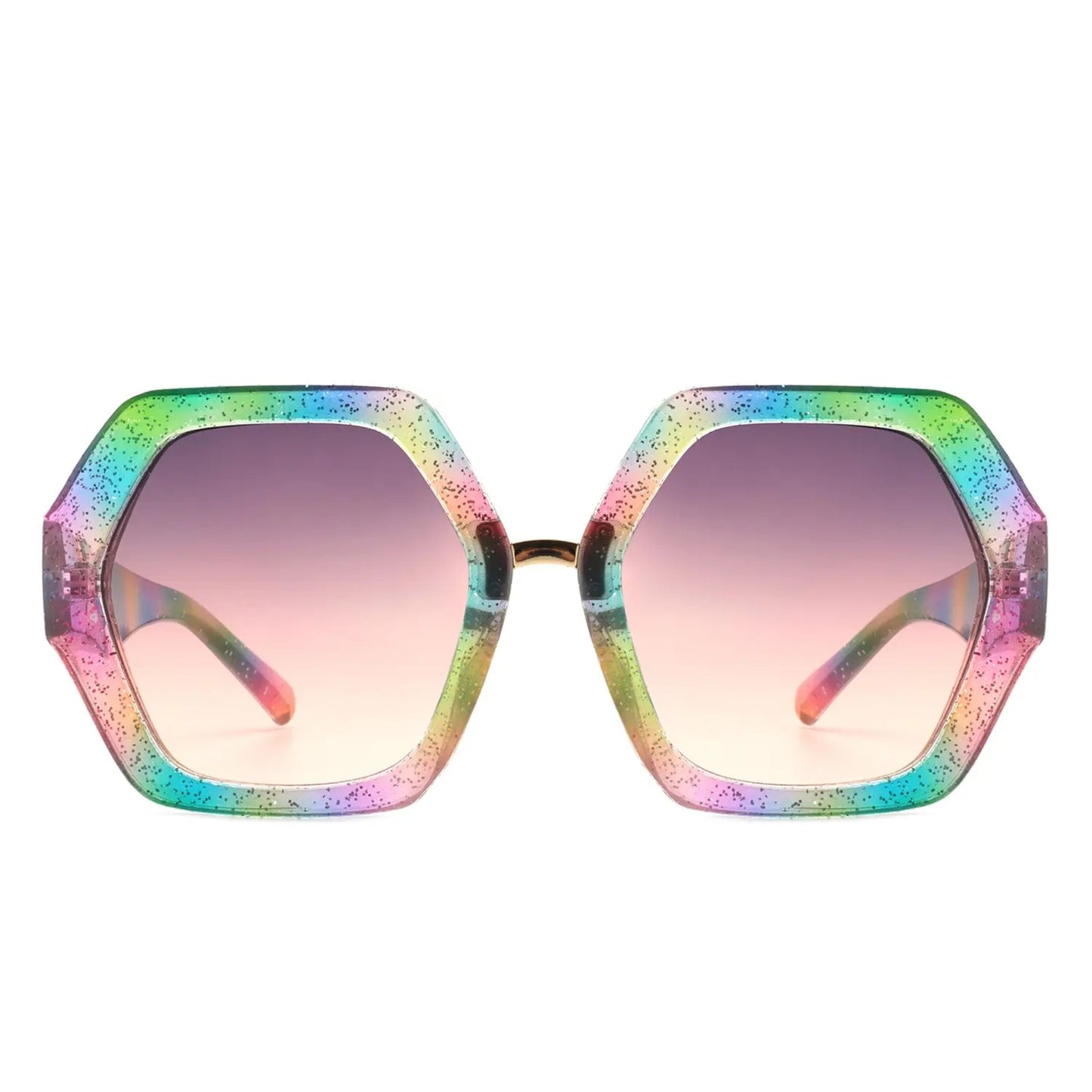 Hexagonal Oversized Ladies Sunglasses