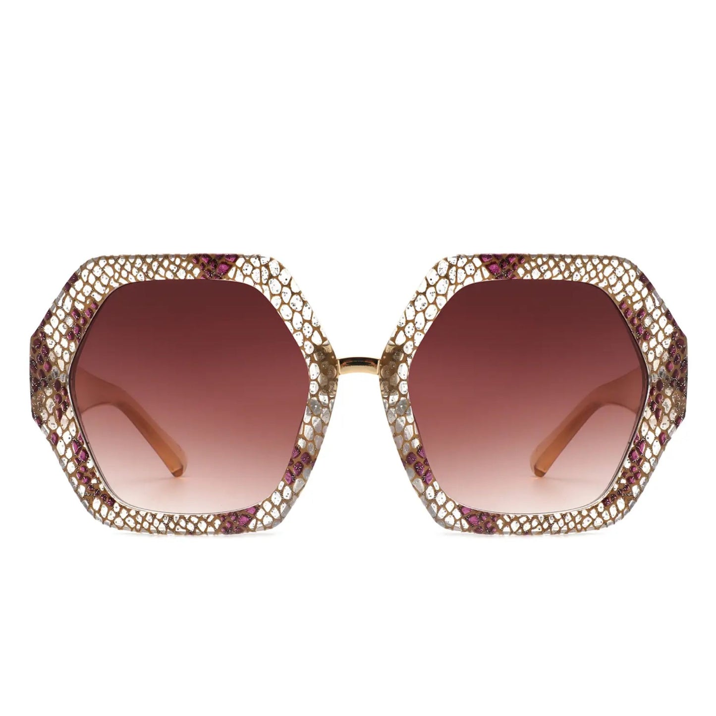 Hexagonal Oversized Ladies Sunglasses