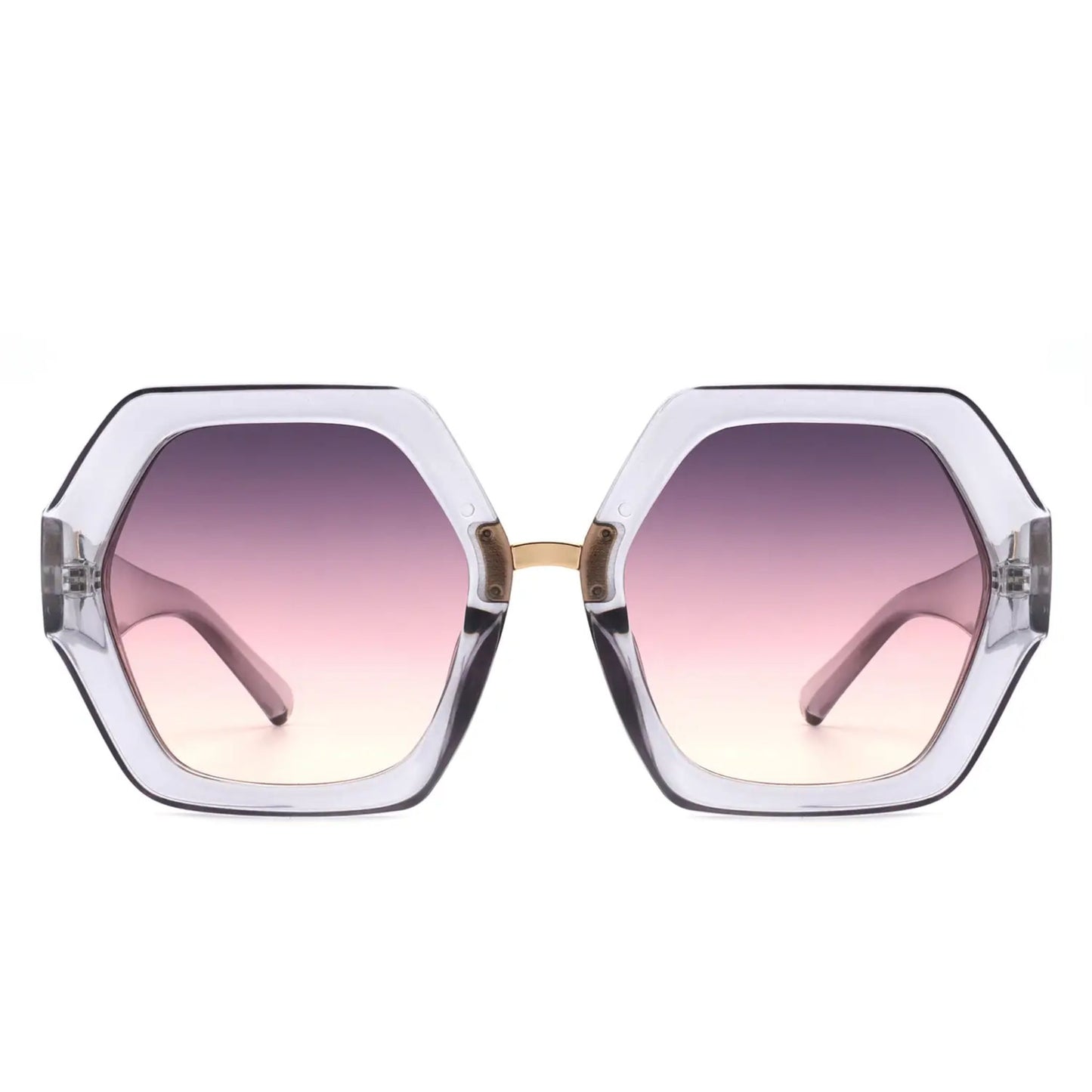 Hexagonal Oversized Ladies Sunglasses