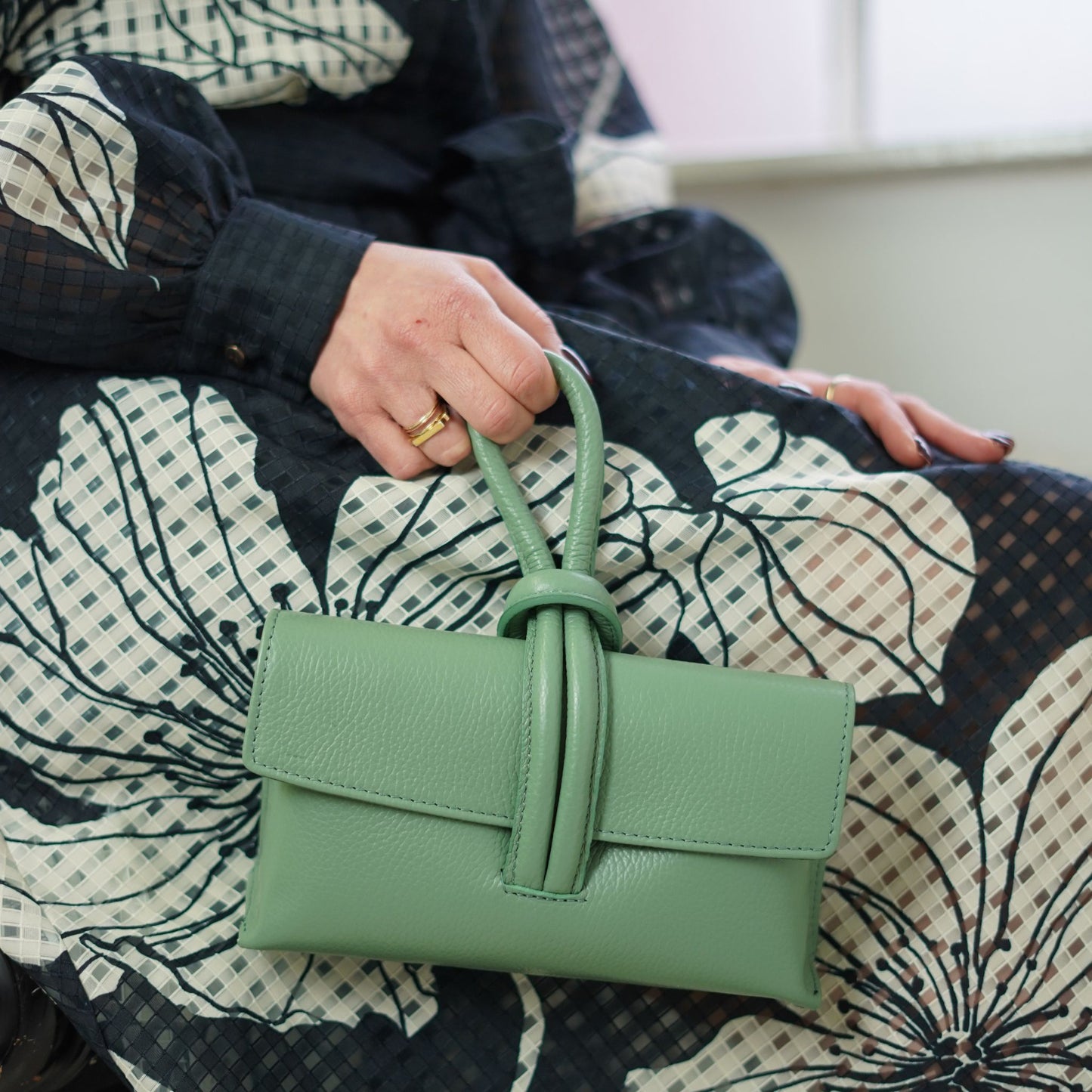 The Leather Top Handle Bag