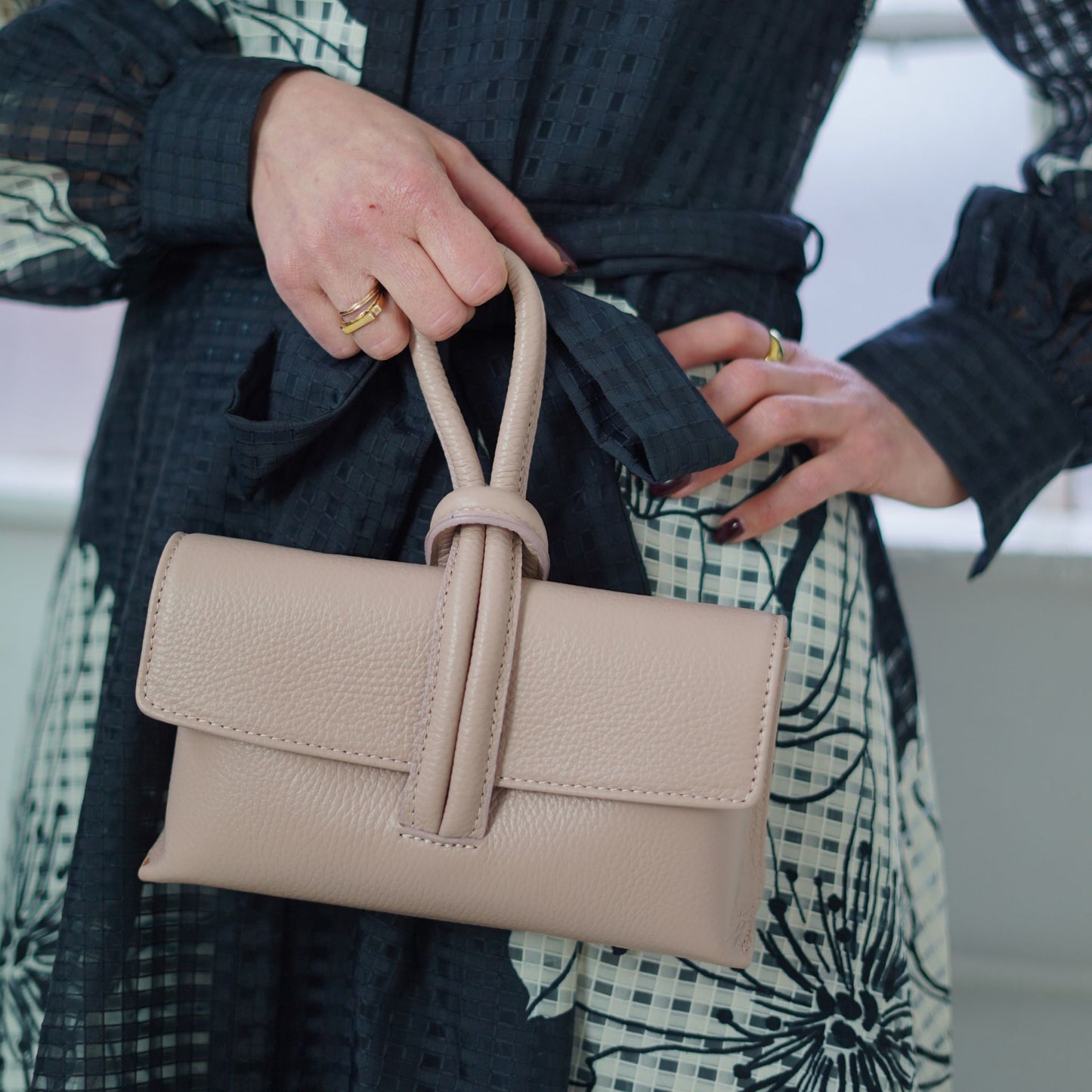 The Leather Top Handle Bag