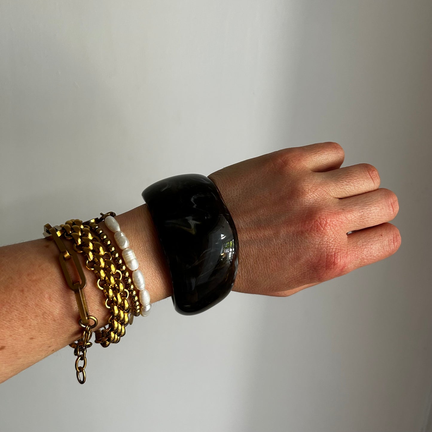Chunky Marbled Resin Bangles