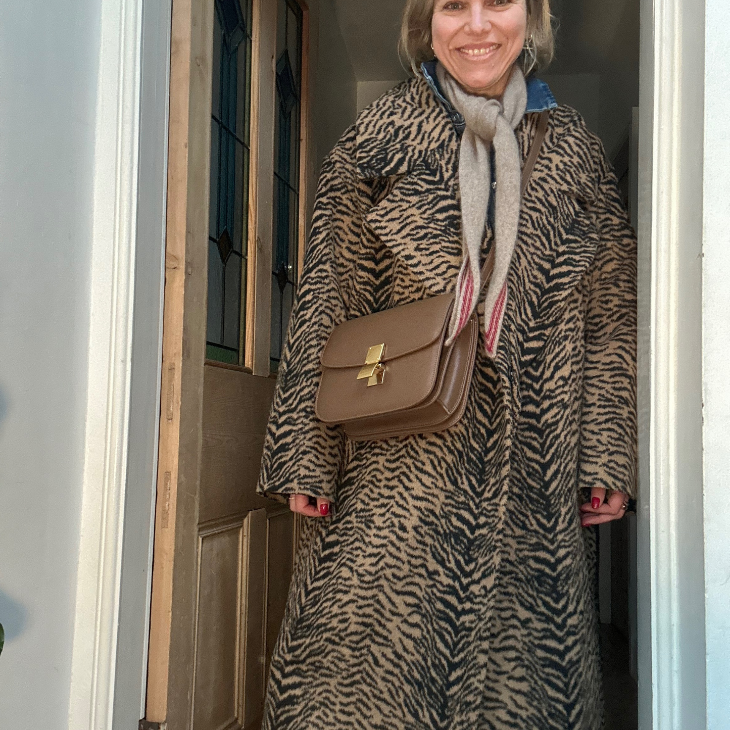 Large Brown Minimal Handbag
