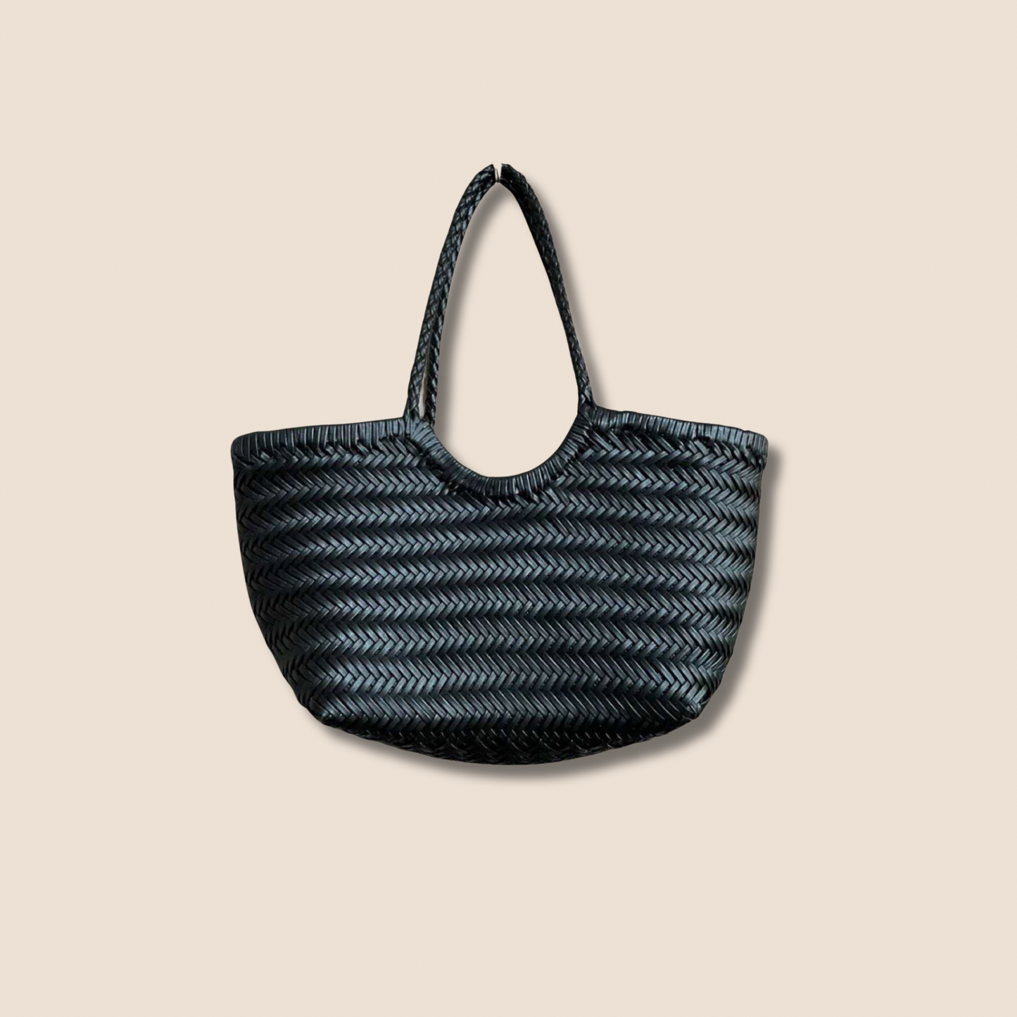 The Woven Leather Basket