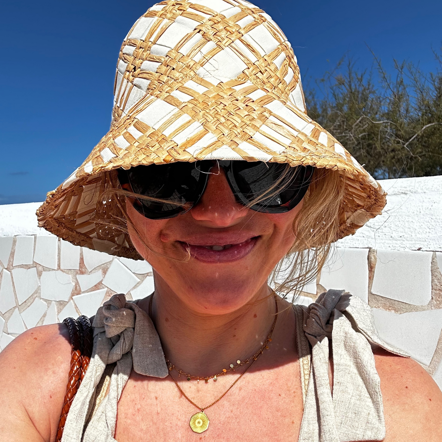 Raffia Woven Bucket Hat