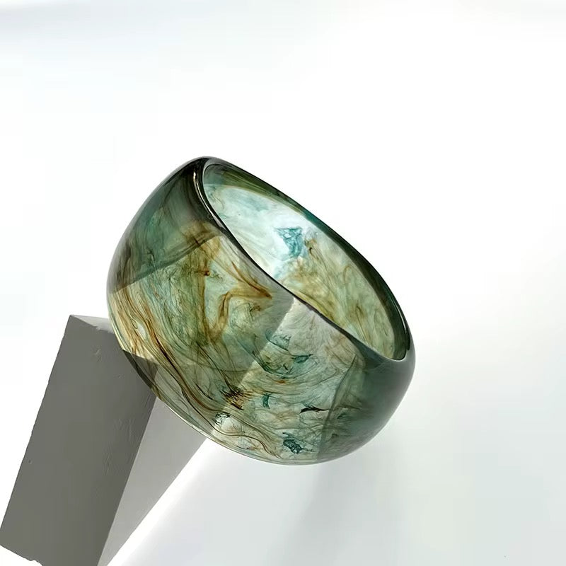 Chunky Marbled Resin Bangles