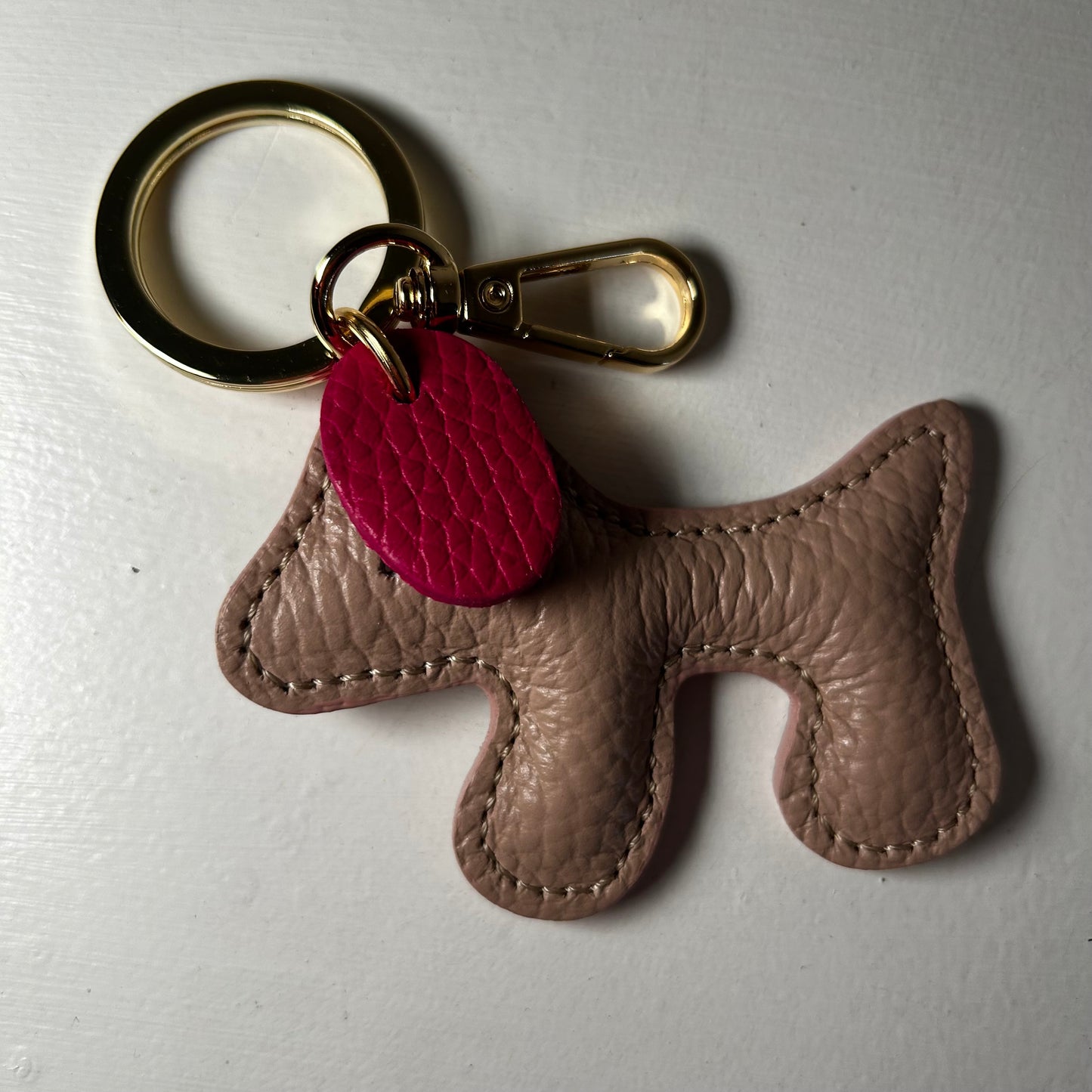Dog Leather Bag Charms