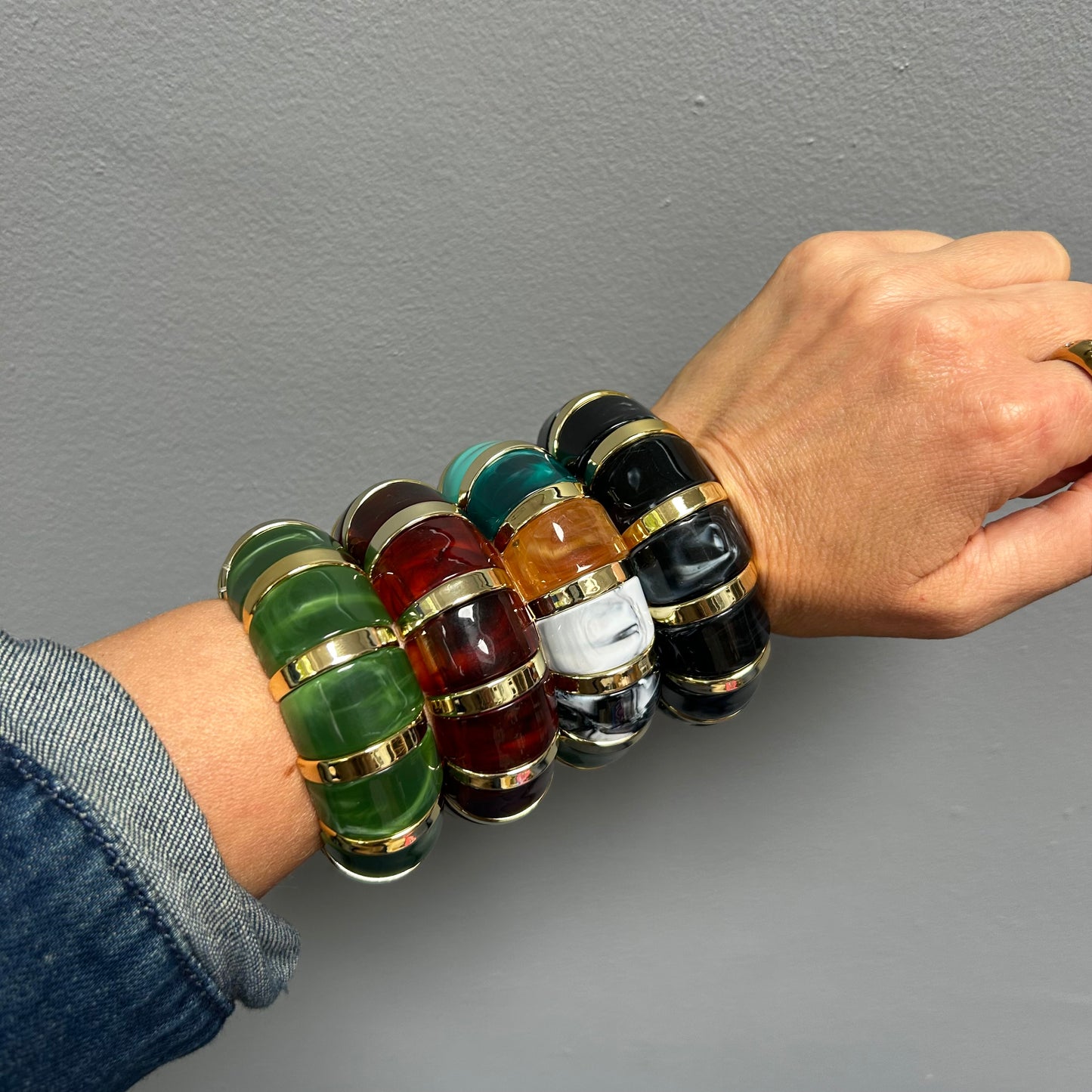 Acrylic Retro Bangles