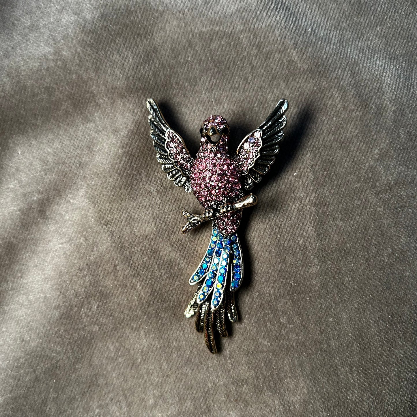 Crystal & Enamel brooches