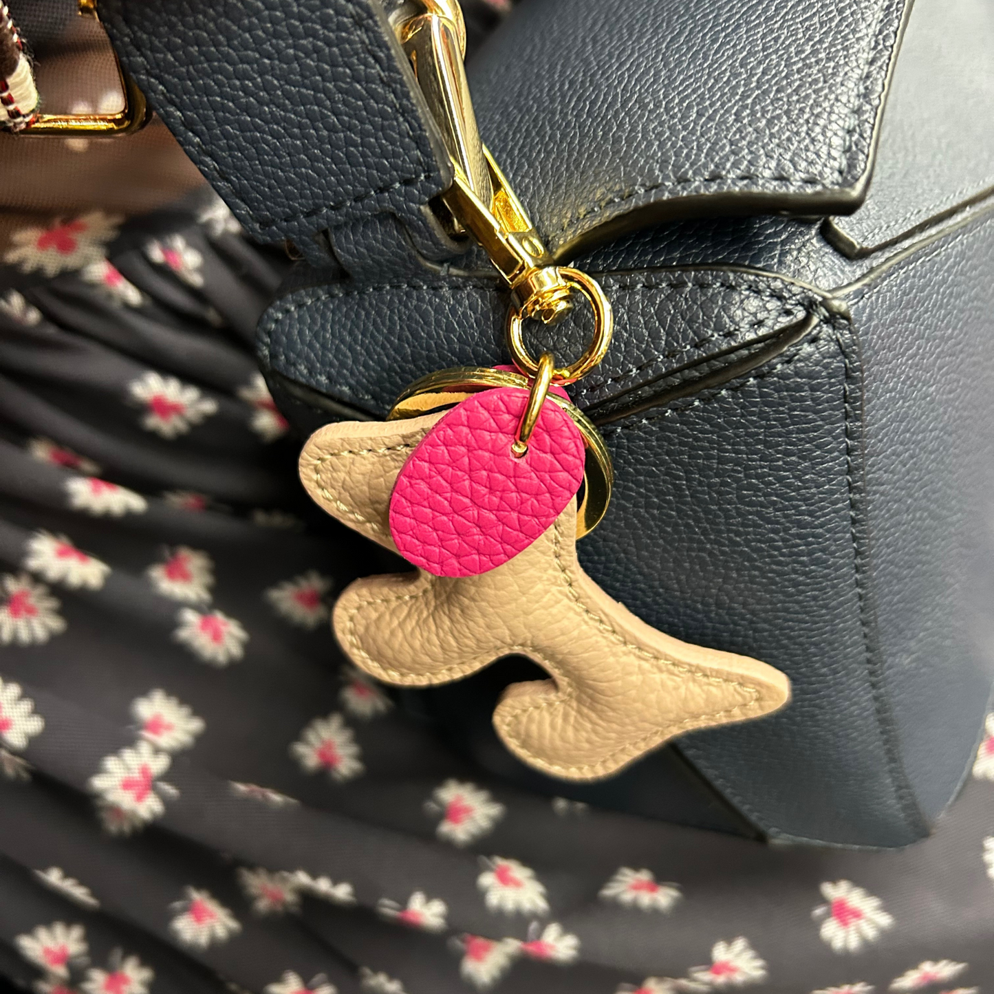 Dog Leather Bag Charms