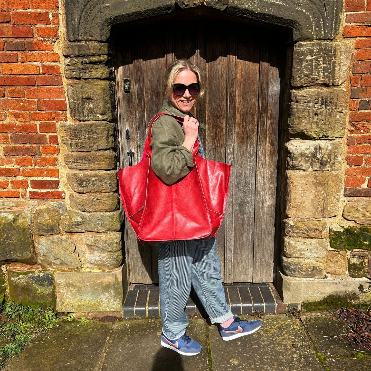 XL Vegan Leather Tote Bags (various colours)