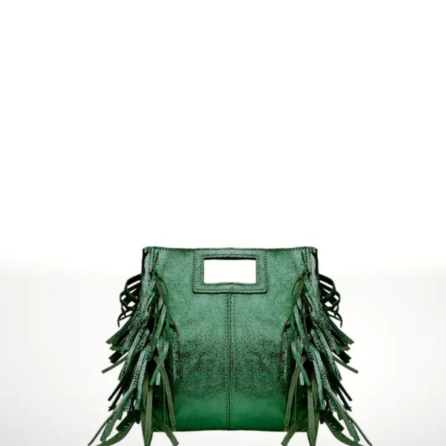 The Metallic Fringed Square Bag