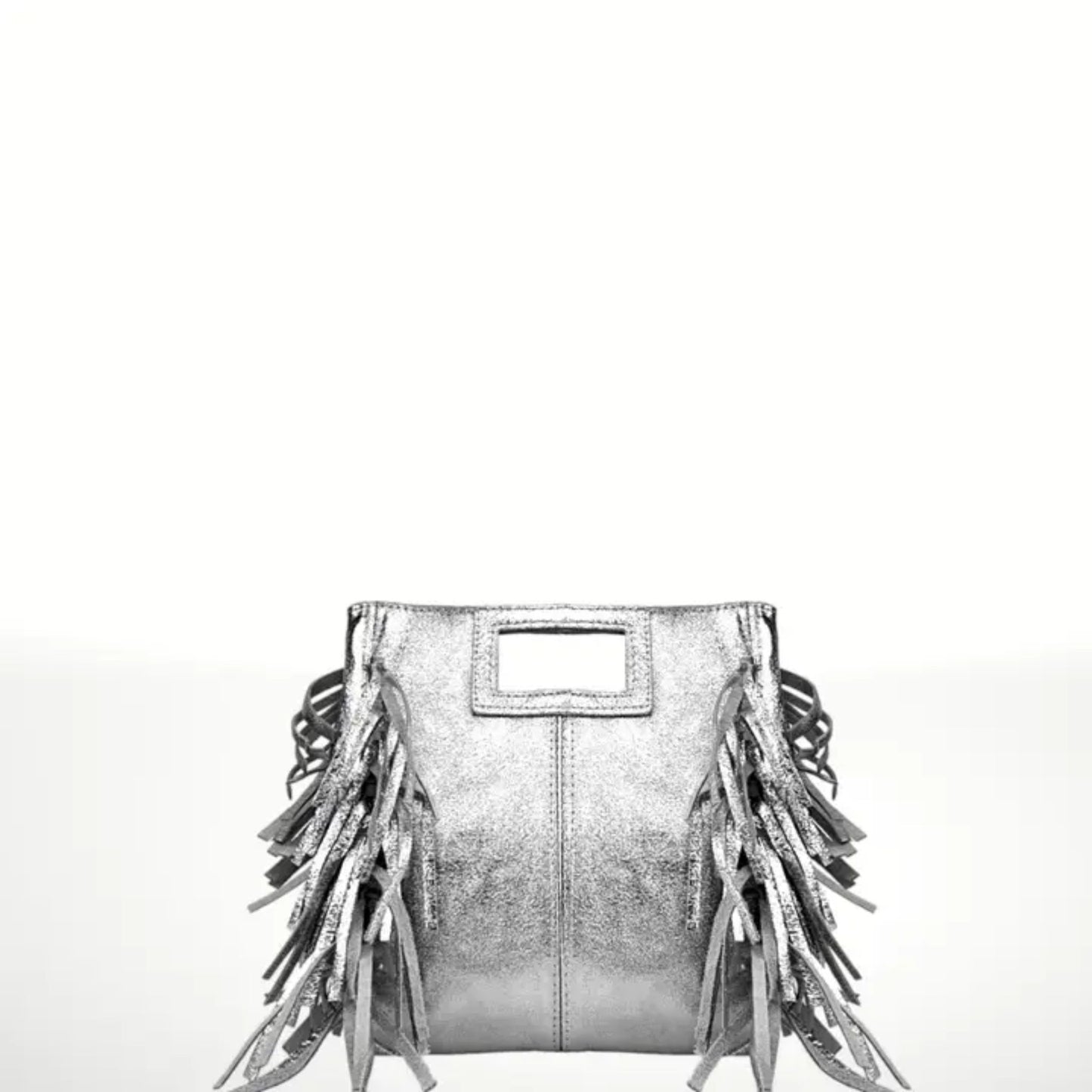 The Metallic Fringed Square Bag