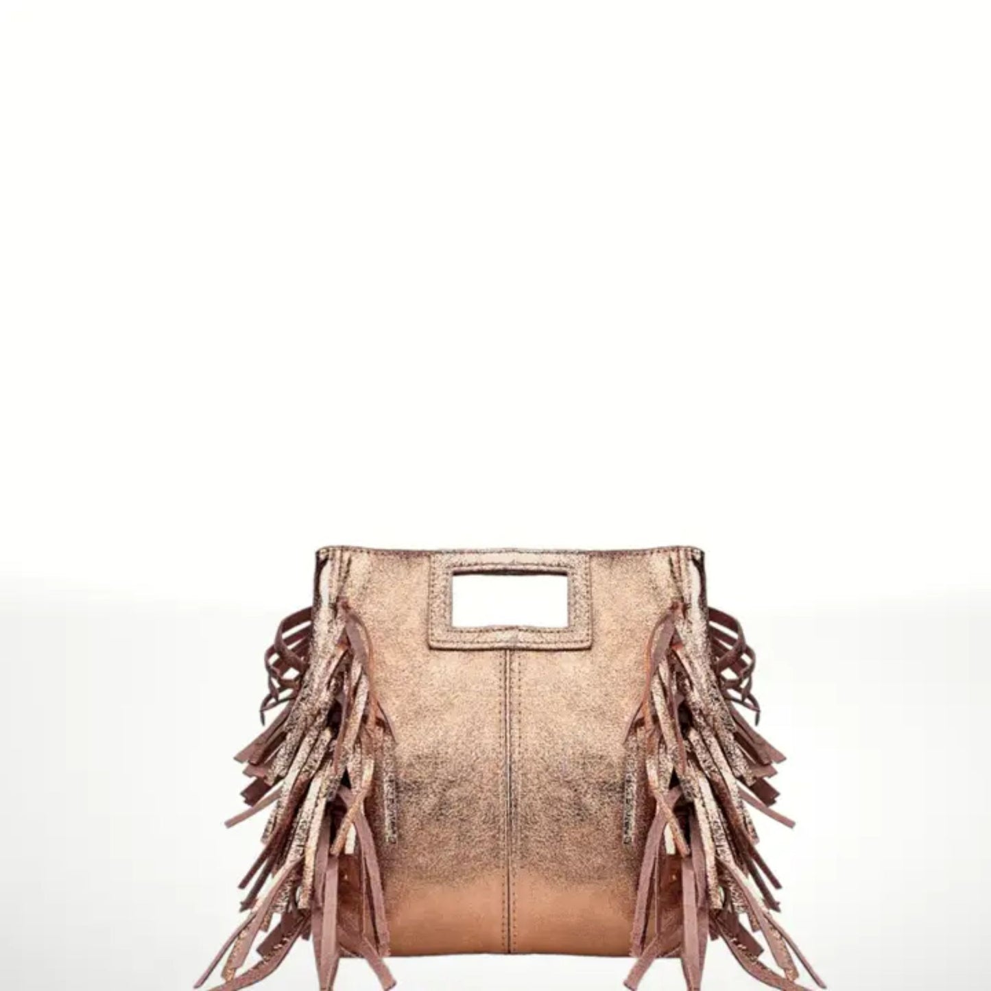 The Metallic Fringed Square Bag