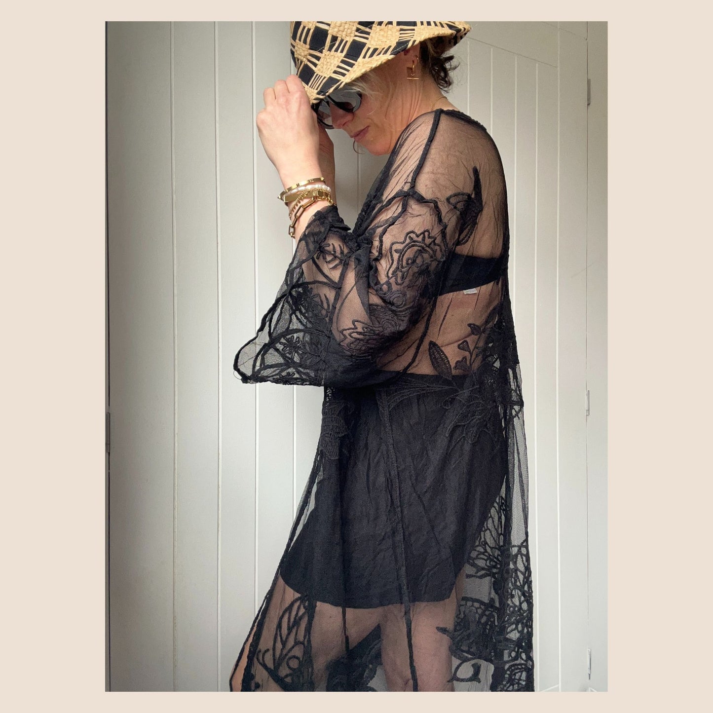 Vintage Style Lace Kimono