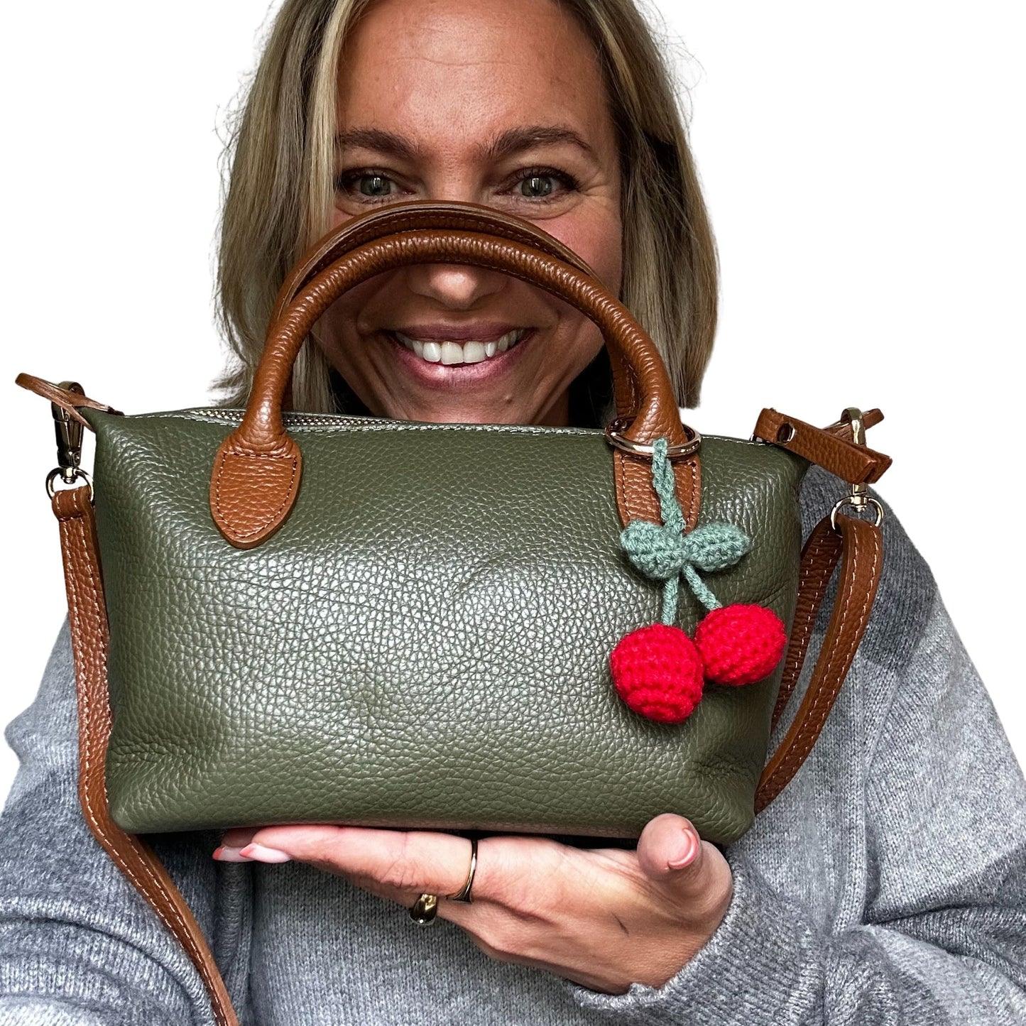 Two Tone Leather handbag
