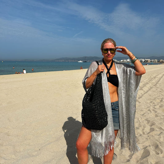 Metallic Kimonos and Ponchos