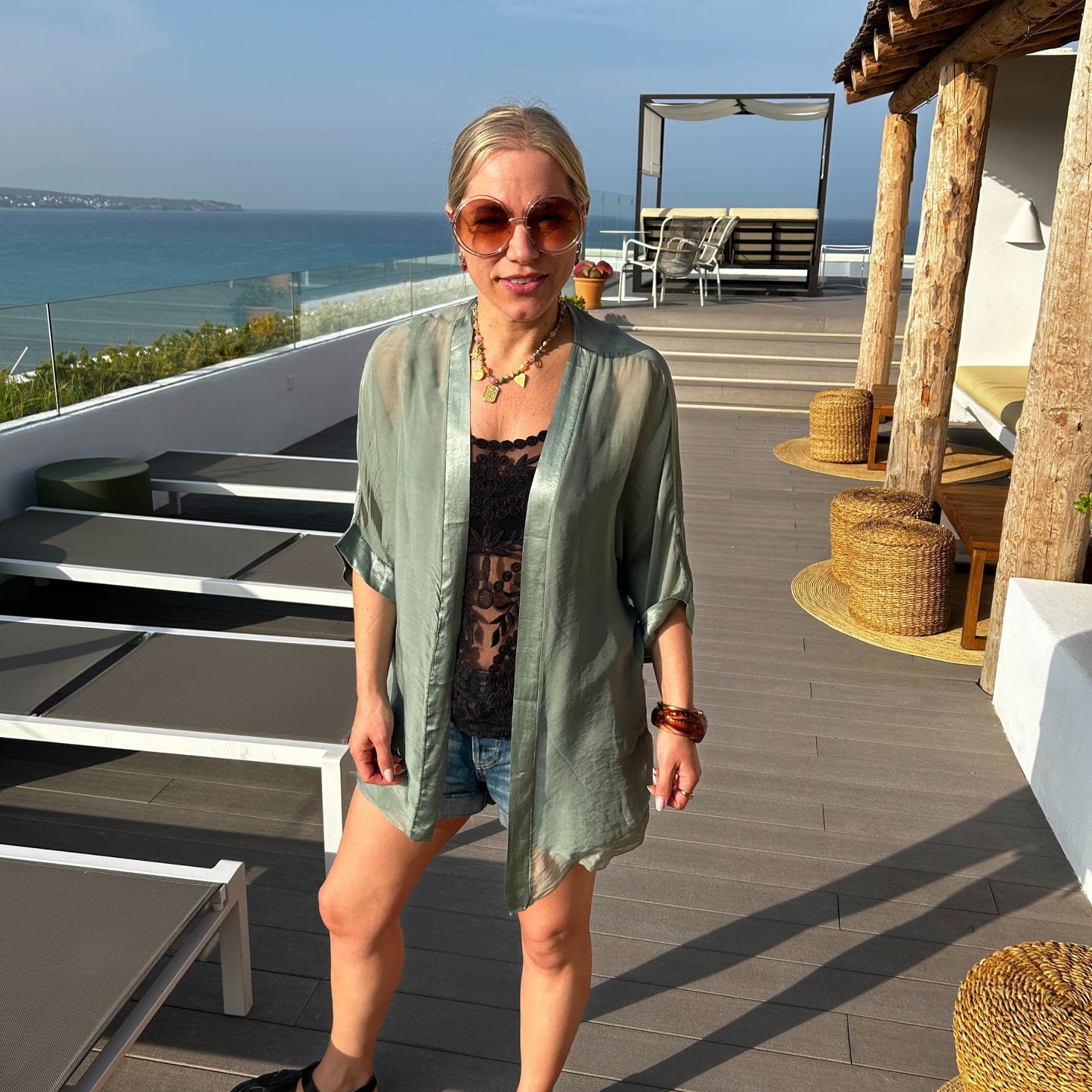 Silk Blend Kimonos (various colours)