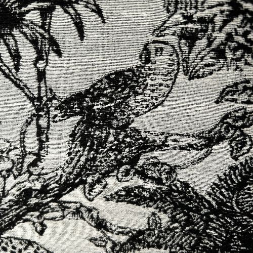 Embroidered Jungle Print Tote Bag