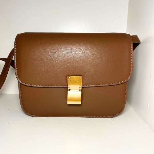 Large Brown Minimal Handbag
