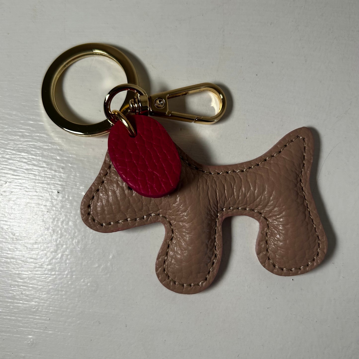 Dog Leather Bag Charms