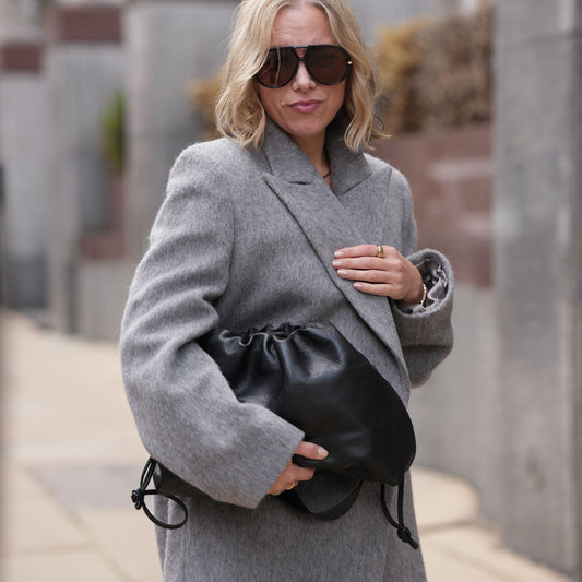 Oversized Drawstring Slouch Tote