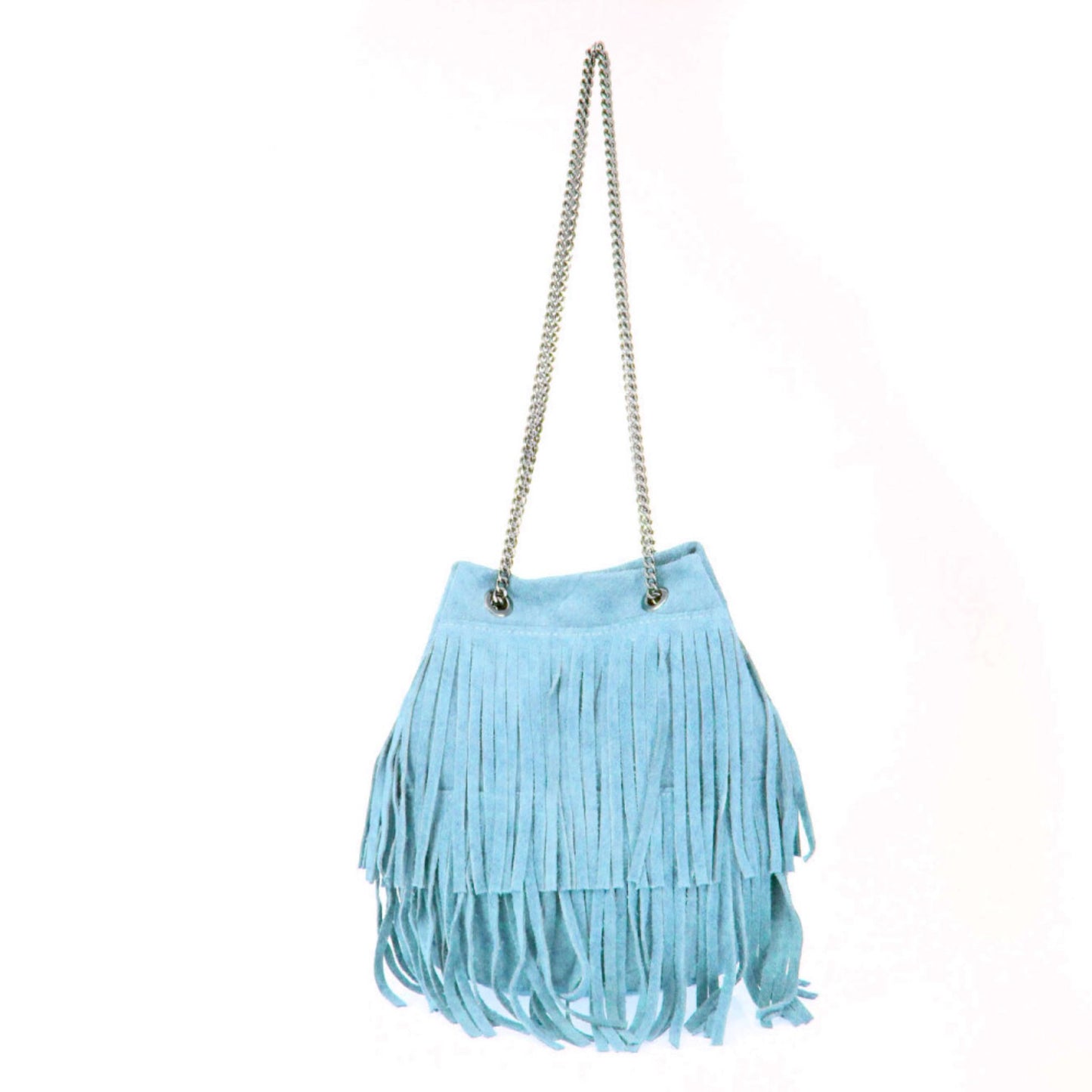 The Small Fringed Suede Bag