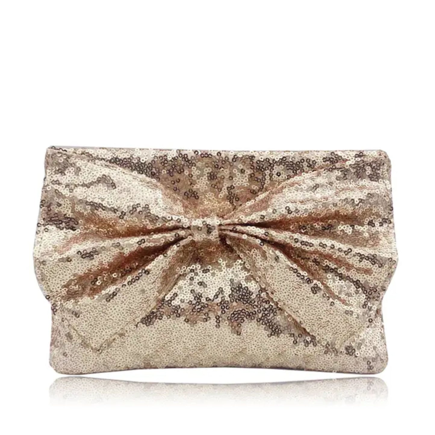 Sequin Bow Clutch