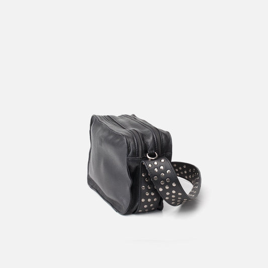 Studded Strap Leather Bag