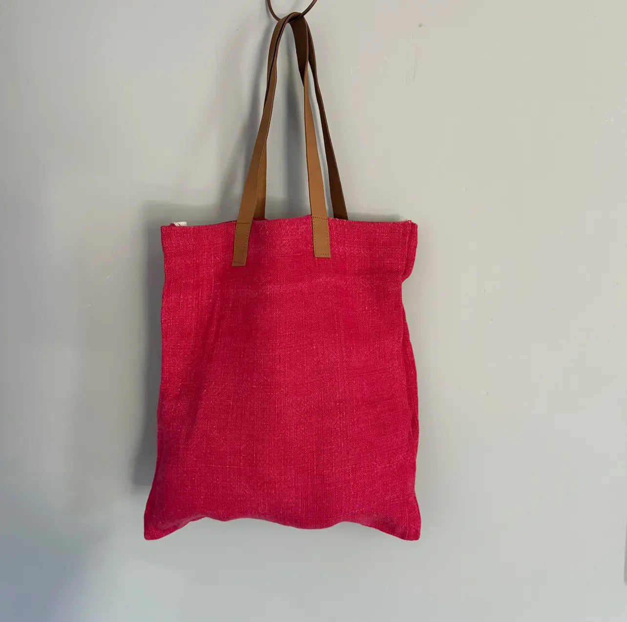 Linen & Leather Tote Bags