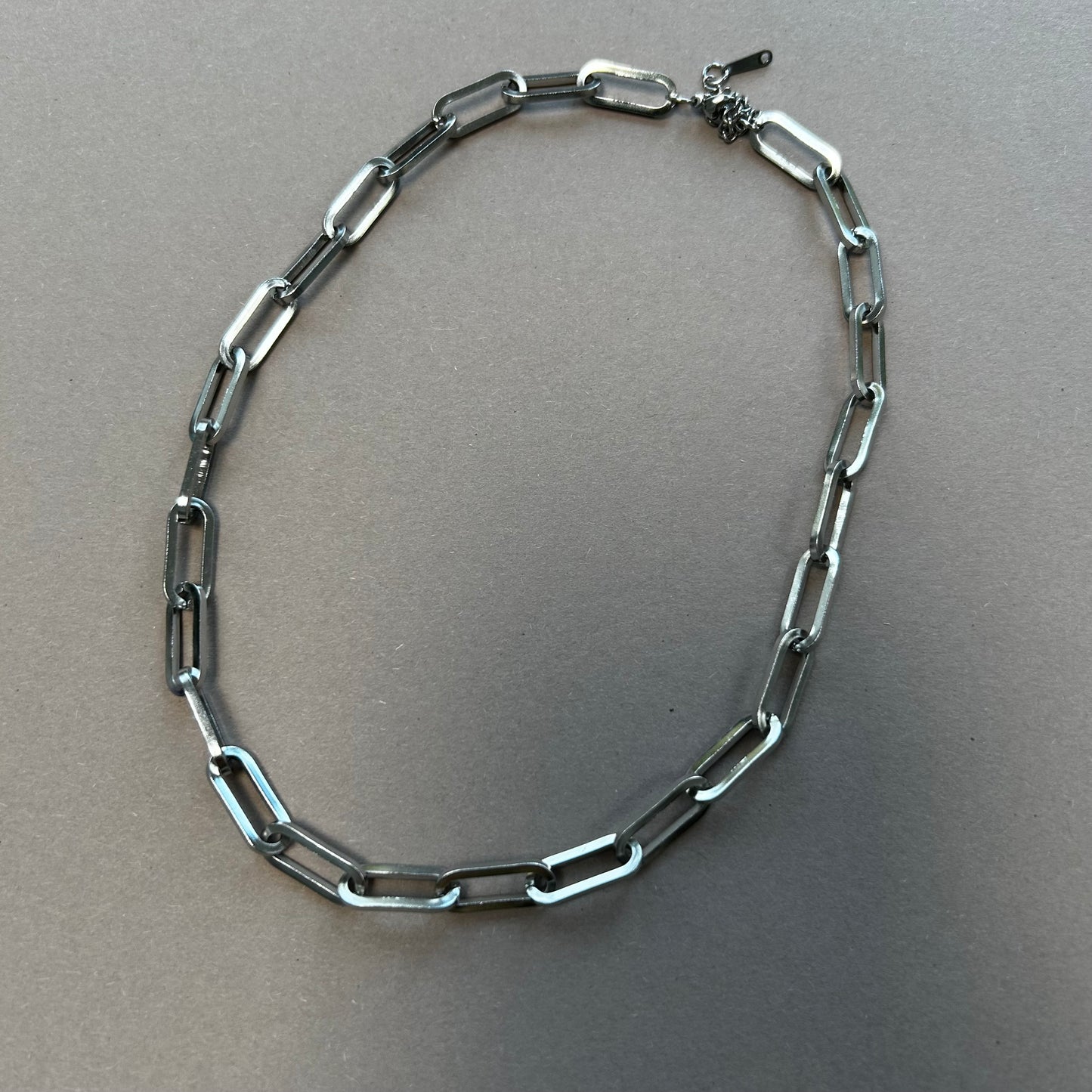 Chunky Silver Paperclip Chain