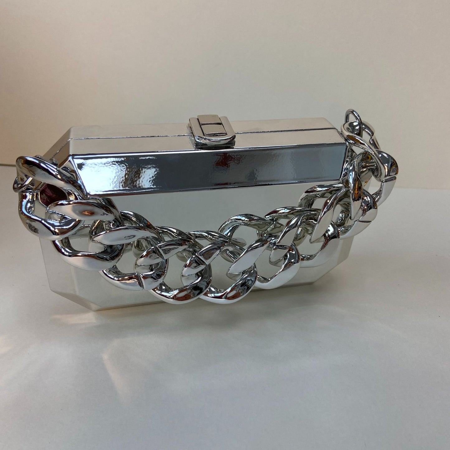 Metal Box Clutch Bags