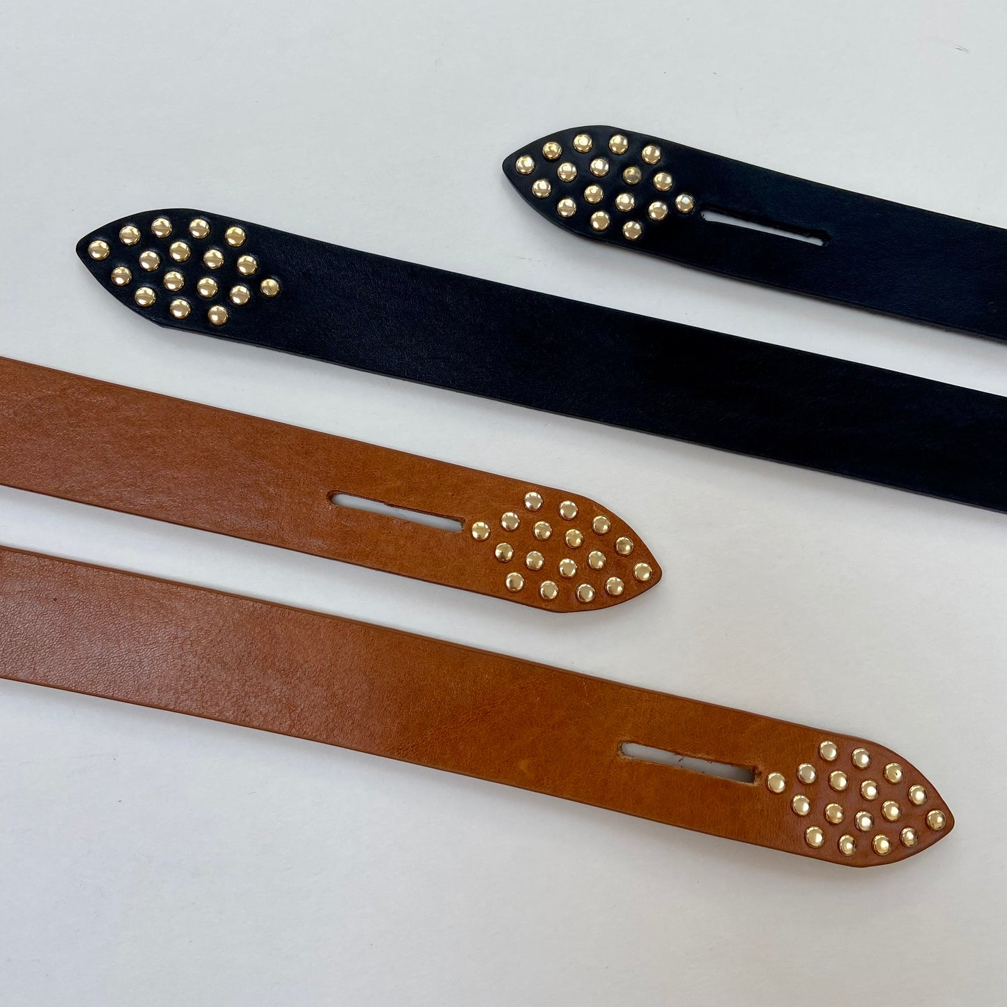 Studded Leather Knot Belts
