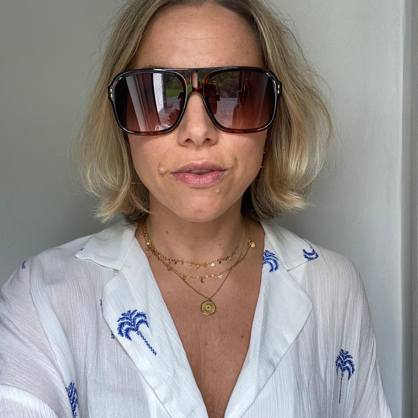 Retro Aviator Style Unisex Sunglasses