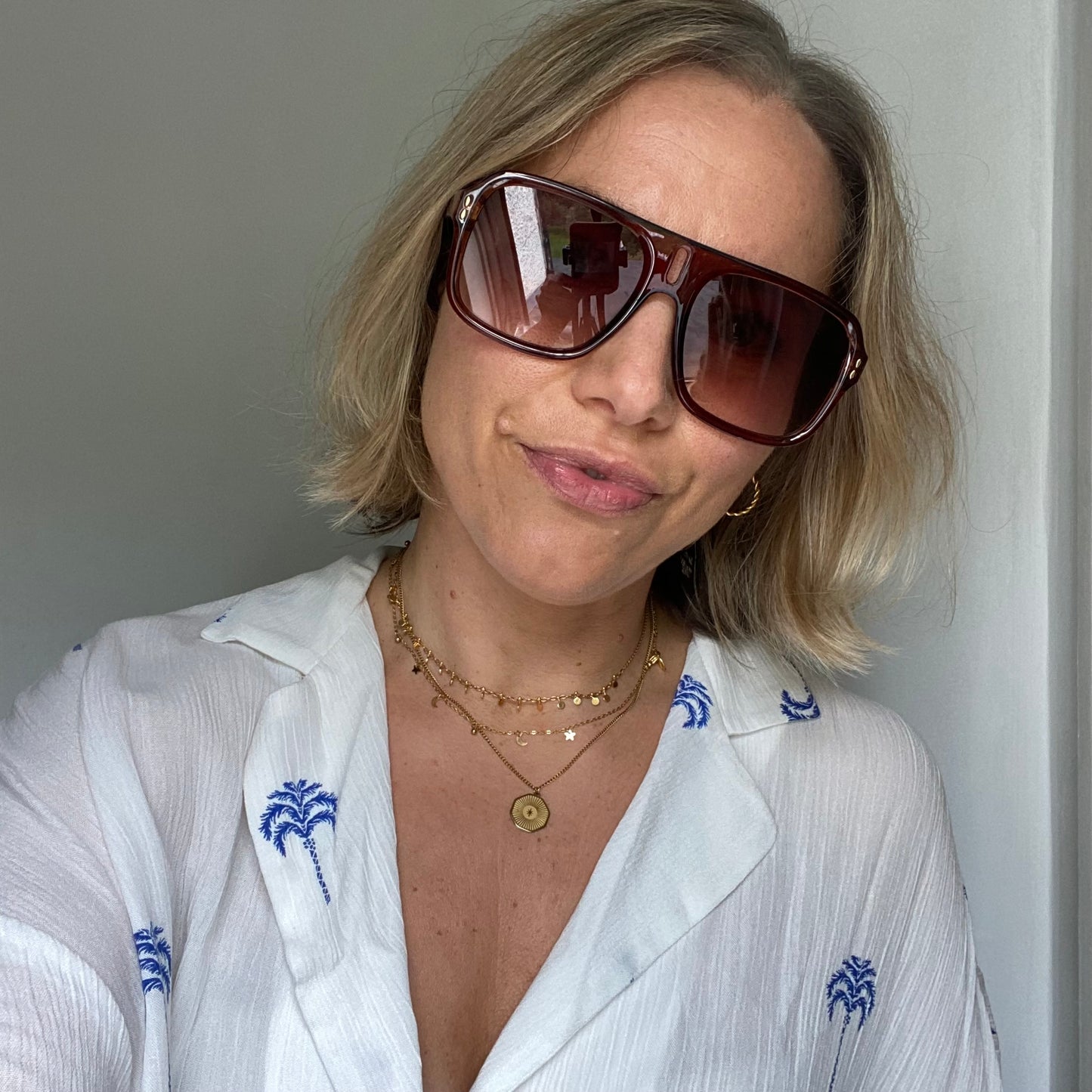 Retro Aviator Style Unisex Sunglasses