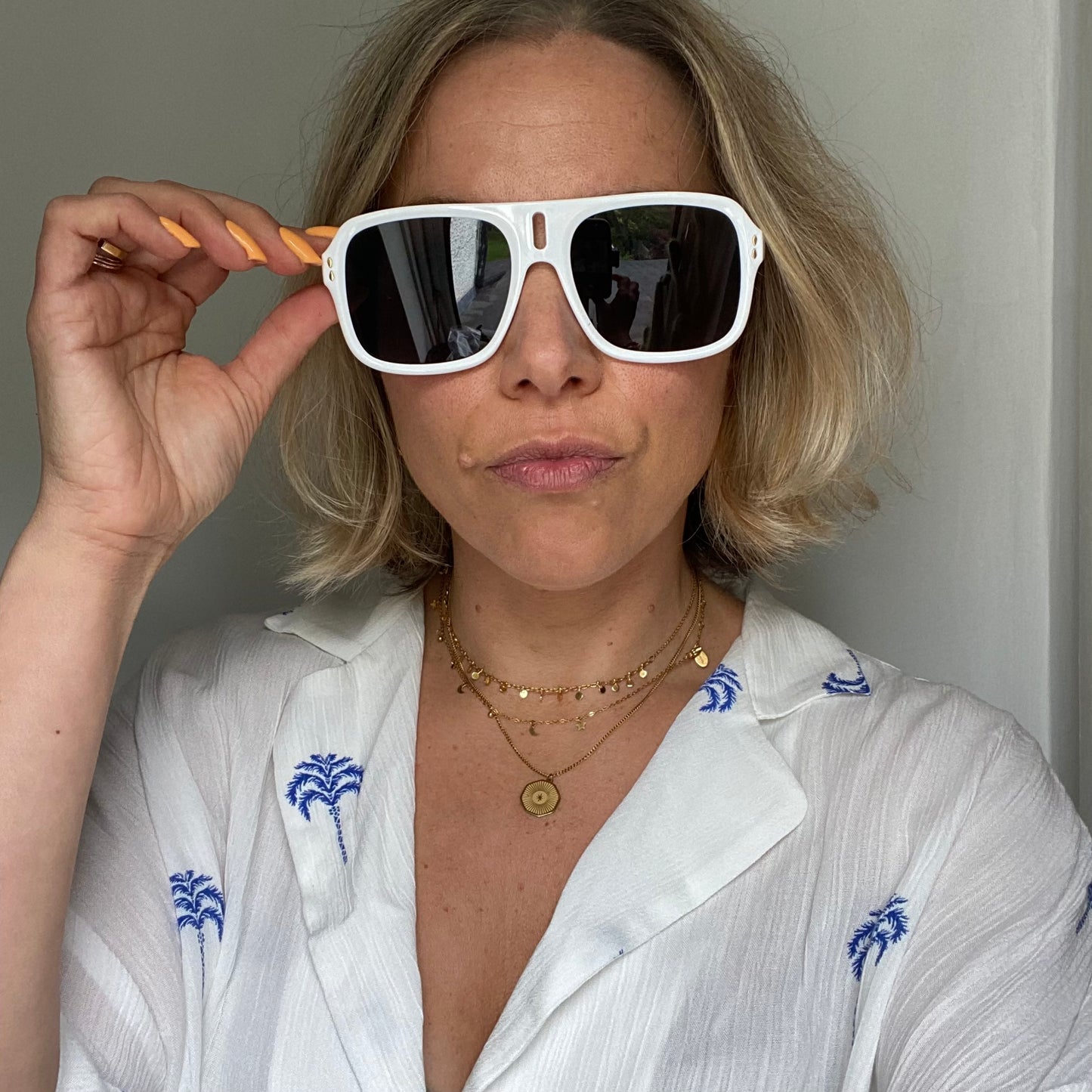 Retro Aviator Style Unisex Sunglasses