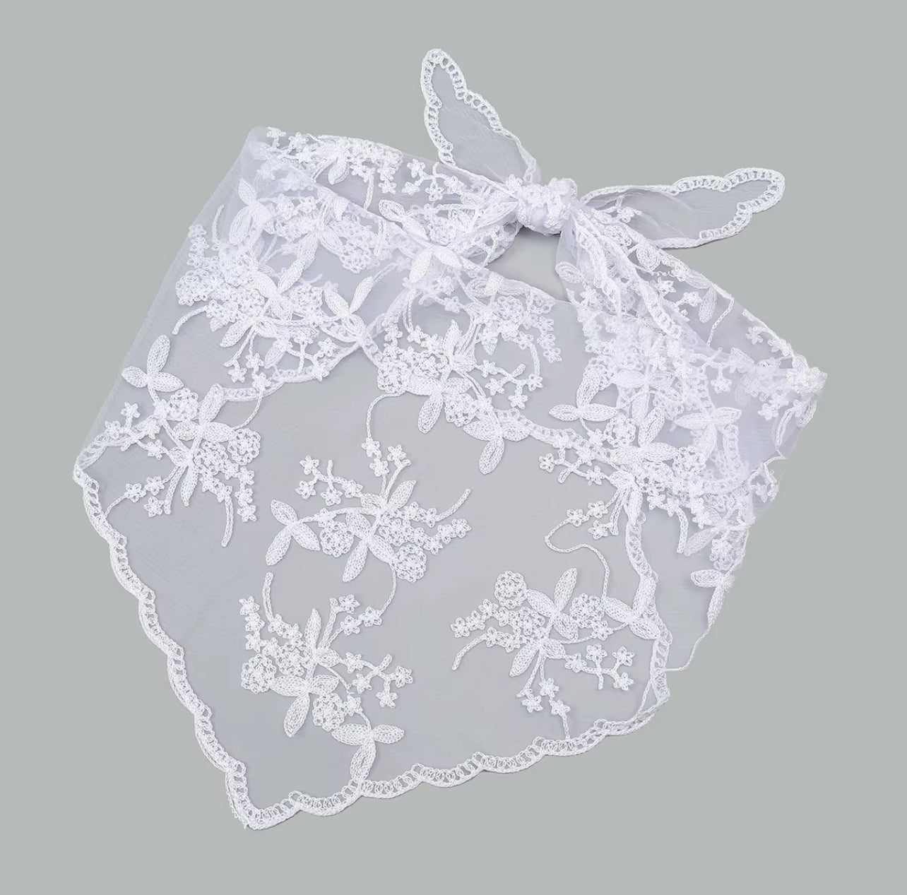 Triangular Lace Scarf (various colours)