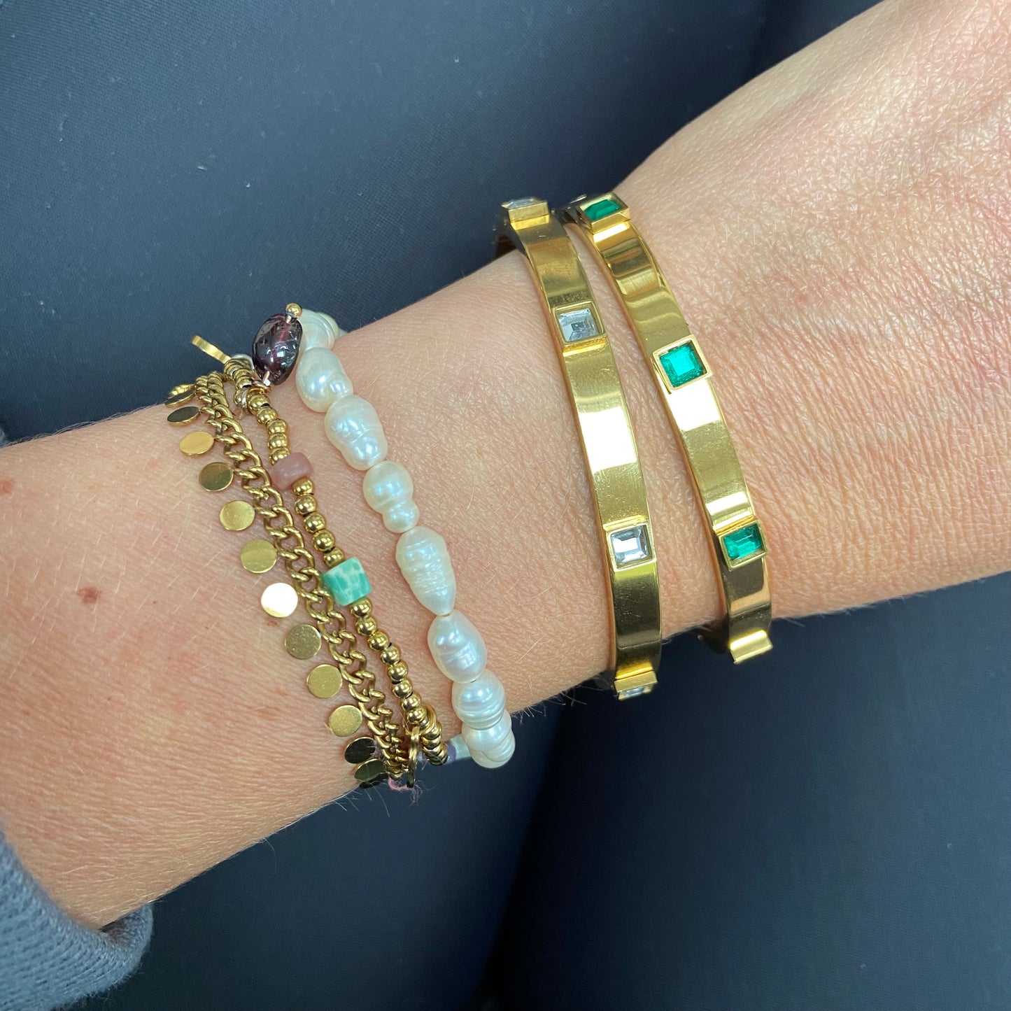Jewelled Gold Bangles