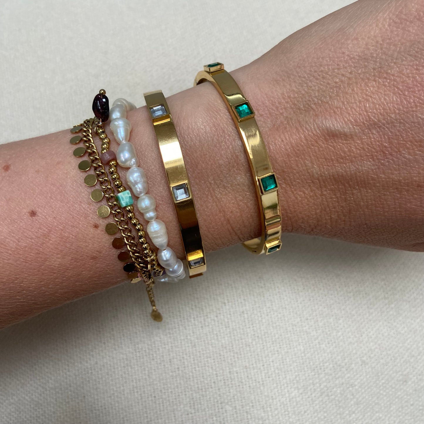 Jewelled Gold Bangles