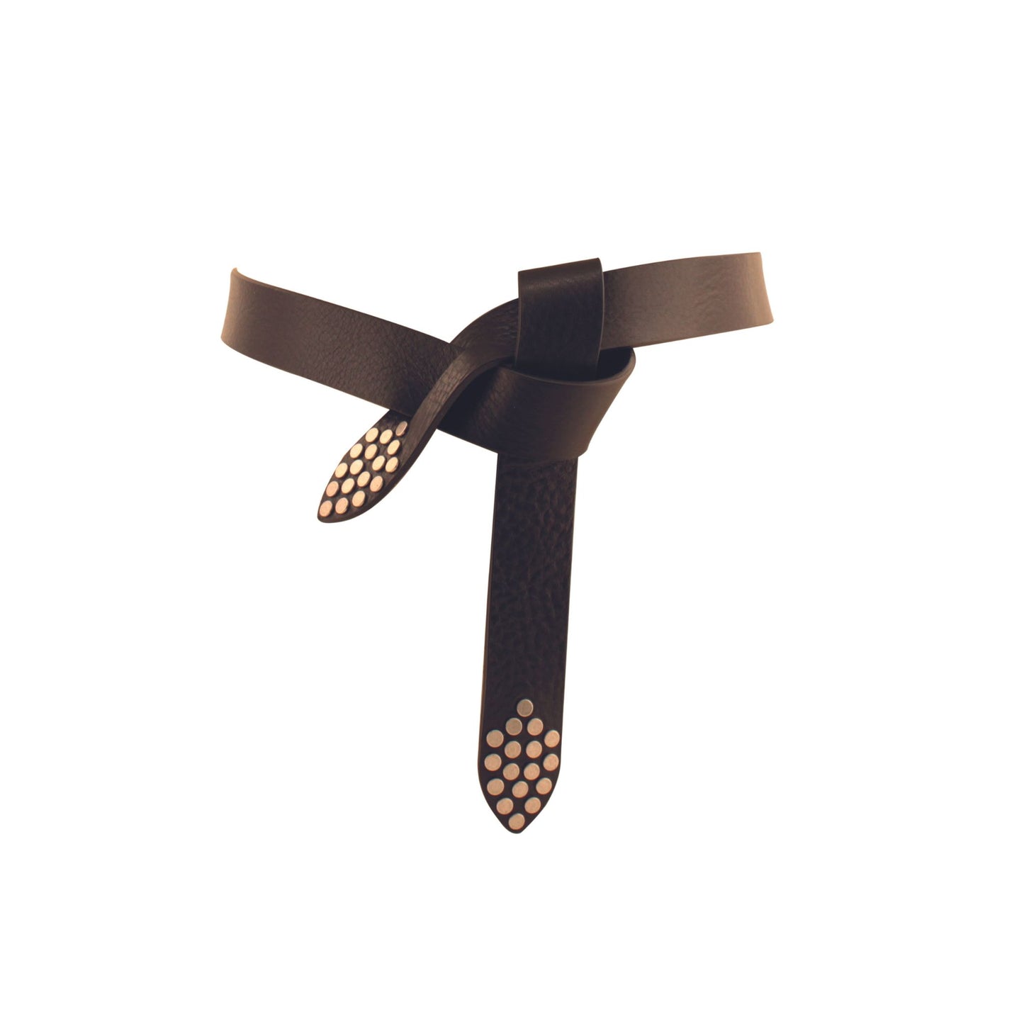 Studded Leather Knot Belts