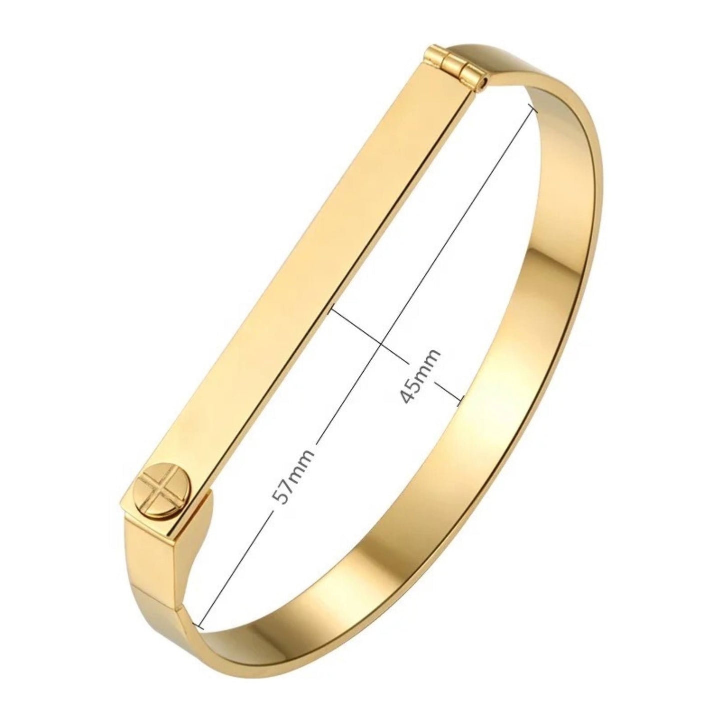 D Shaped Bangle