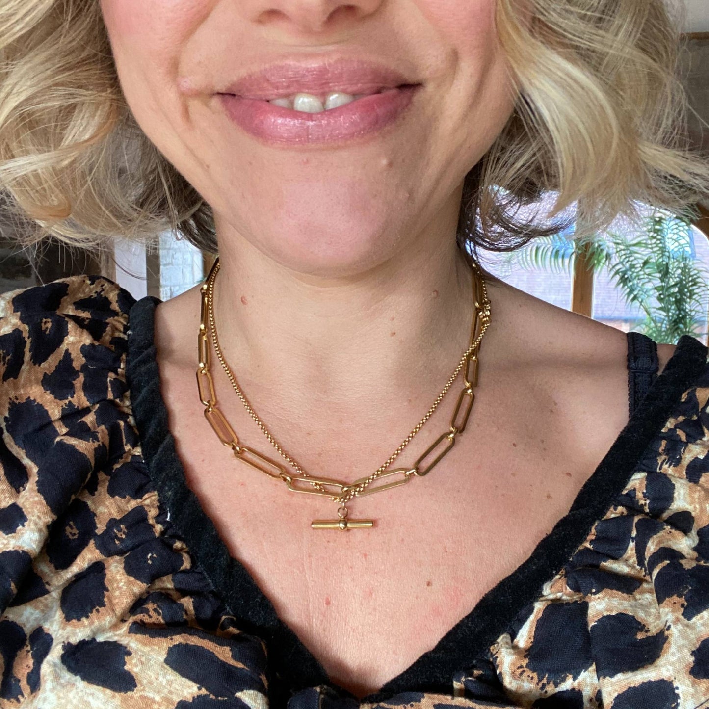 Chunky Gold Paperclip Chain