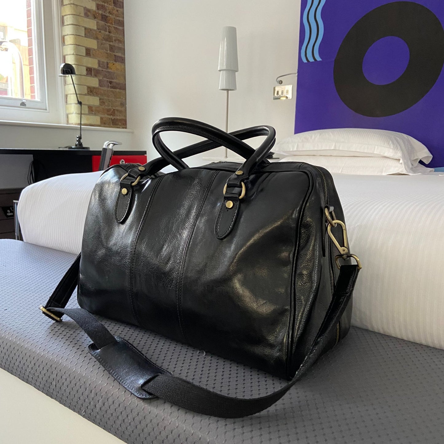 Leather Weekend Bag (in stock)