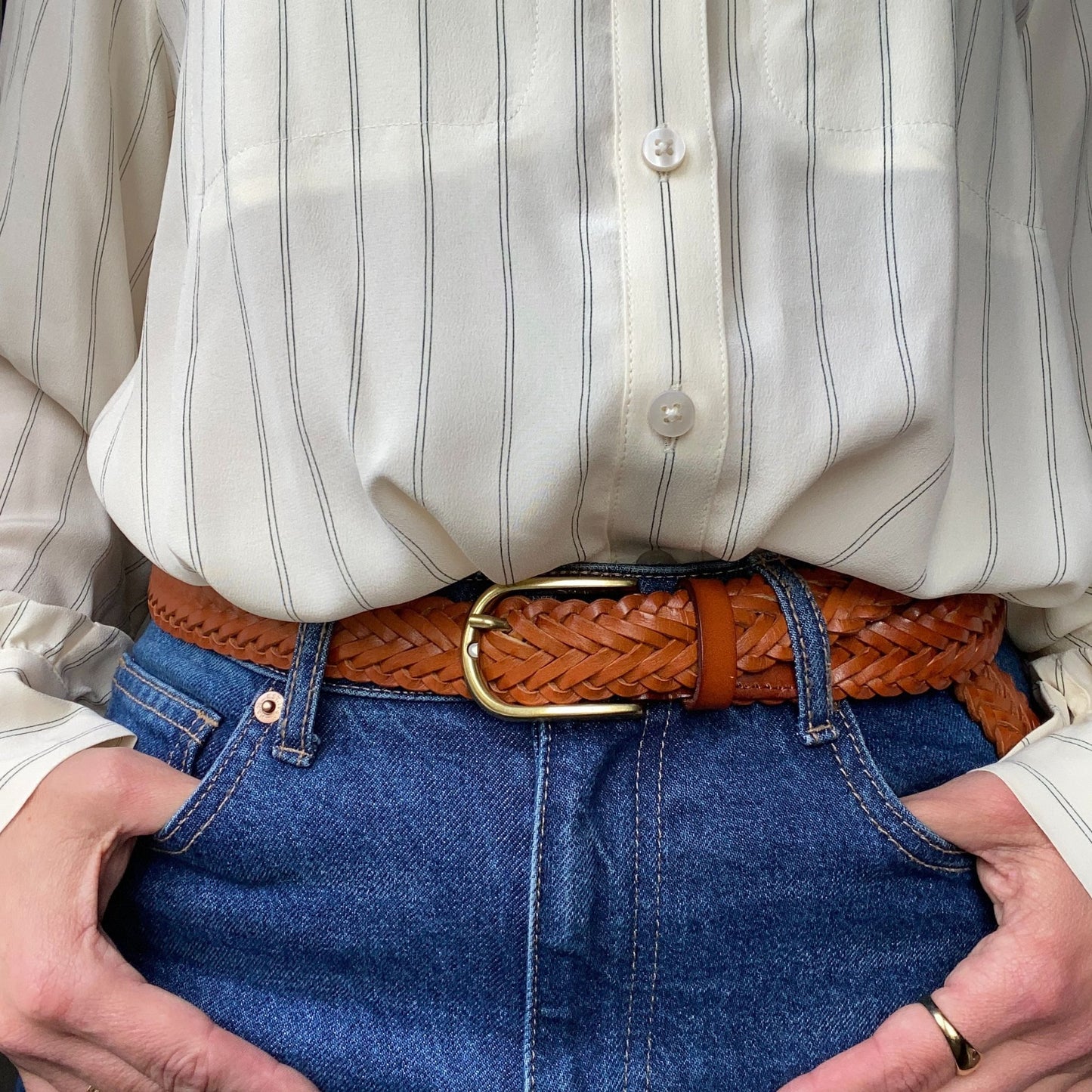Woven Leather Belts