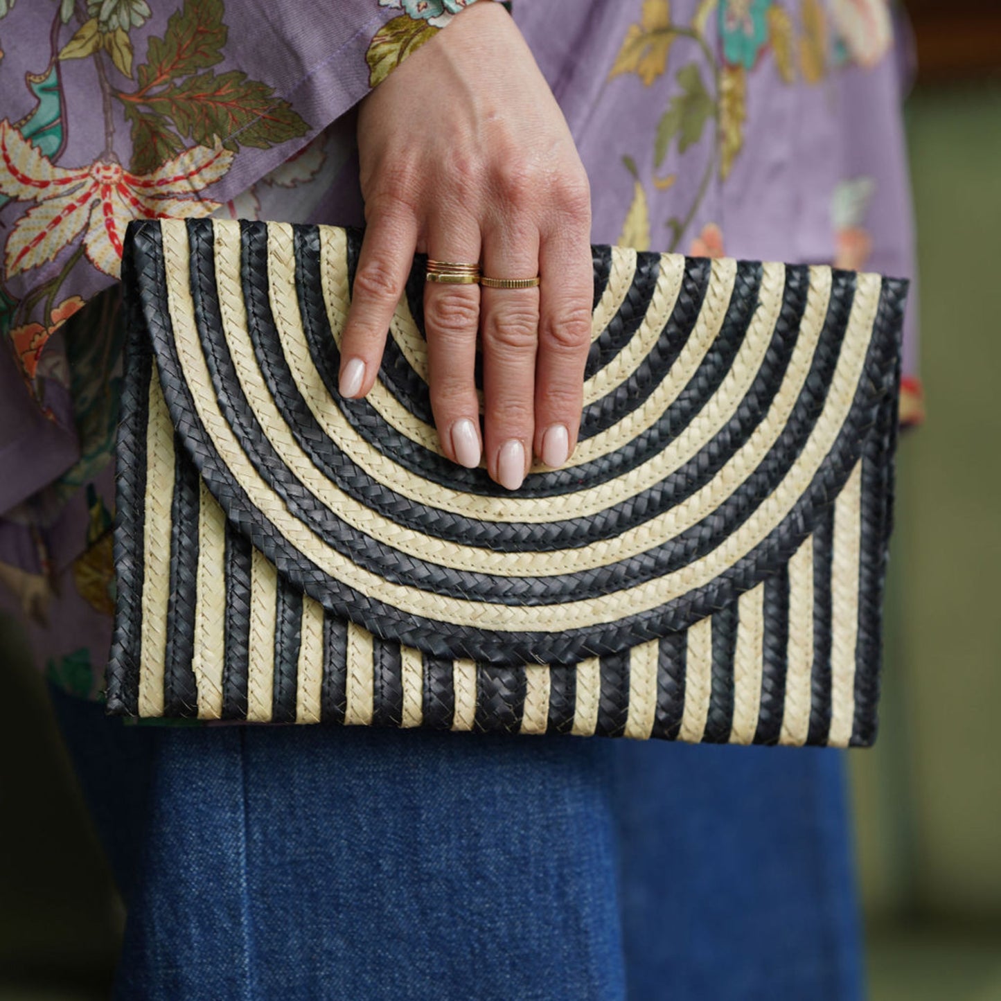 The Raffia Clutch Bag