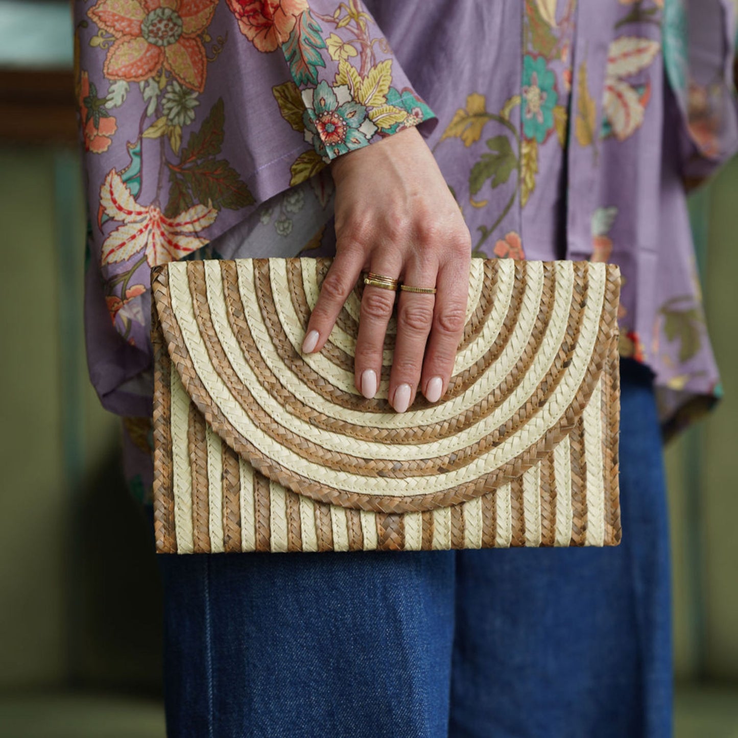 The Raffia Clutch Bag