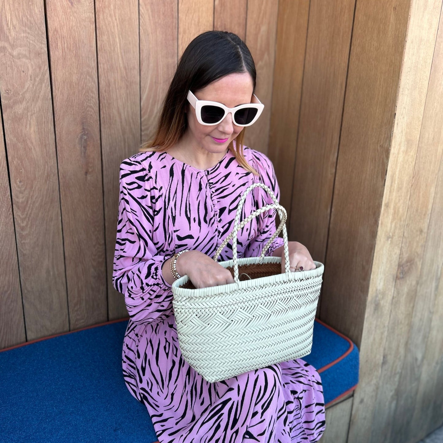 Cream Cat Eye Ladies Sunglasses