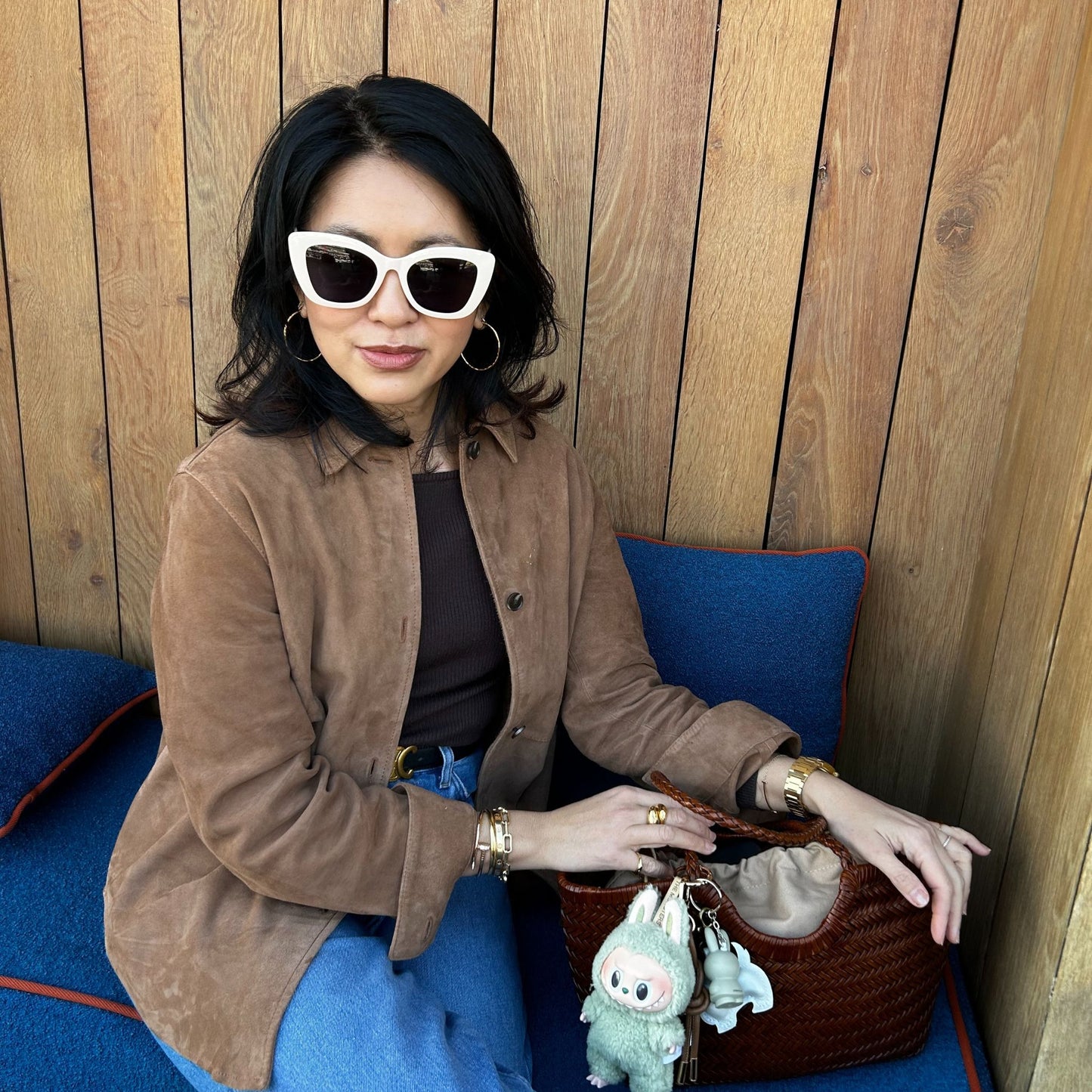 Cream Cat Eye Ladies Sunglasses